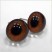  Глаза кабошоны 6 мм ореховые