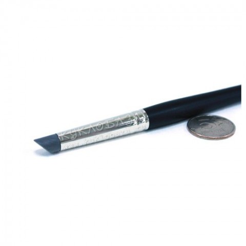 Кисть силиконовая, скошенная круглая №6 