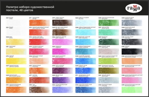 Сухая художественная пастель "Старый мастер", холодный серый 042