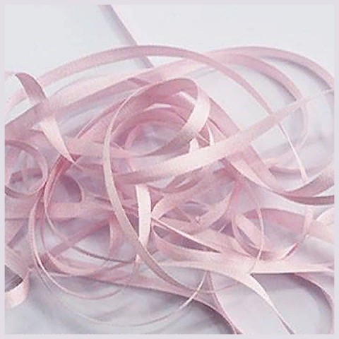 Лента шелковая, ширина 2 мм, цвет №071 светло-розовый