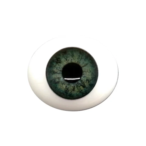 Глаза овальные (рыбки), 18мм серо-зеленые 18CC-04