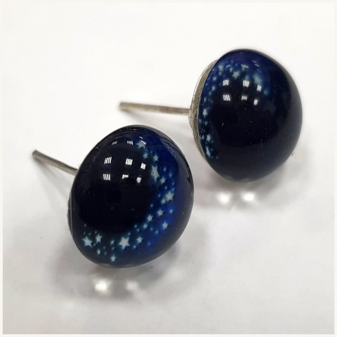  Глаза кабошоны 8 мм синий космос
