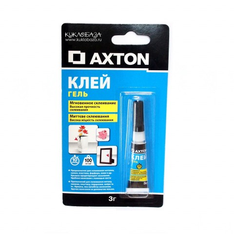 Axton, клей гель, 3г