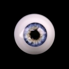 Глаза сферические, 12мм светло-голубые 12CC-01